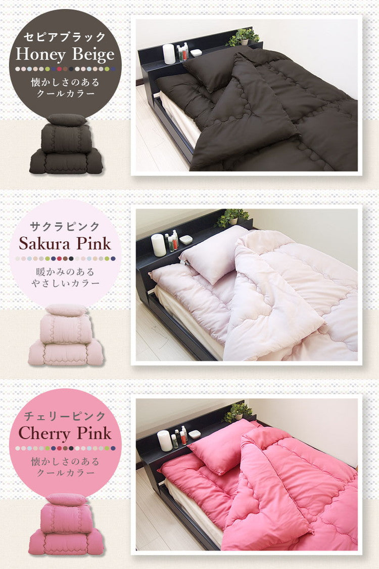 国産 全部洗える布団セット シングルロング 日本製 布団セット 軽量 コンパクト 掛け敷き布団セット 来客用 掛け布団 敷布団 枕 布団3点セット シングル（代引不可）