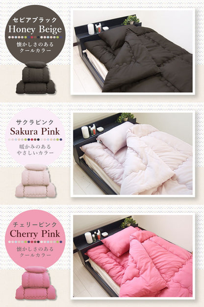 国産 全部洗える布団セット シングルロング 日本製 布団セット 軽量 コンパクト 掛け敷き布団セット 来客用 掛け布団 敷布団 枕 布団3点セット シングル（代引不可）