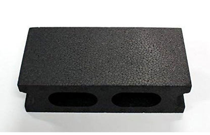 発泡ミニブロック 10個セット ブラック 軽量 発泡スチロール製 ディスプレイ W210×D100×H60mm アイデア雑貨 お部屋のインテリアに ブロック 子ども(代引不可)