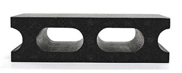 発泡ミニブロック 10個セット ブラック 軽量 発泡スチロール製 ディスプレイ W210×D100×H60mm アイデア雑貨 お部屋のインテリアに ブロック 子ども(代引不可)