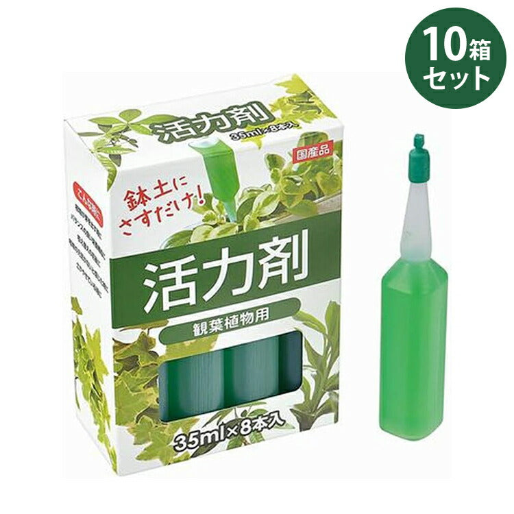 活力剤(観葉植物用) 8本入×10箱セット 春夏秋冬 プランターにさすだけ 土壌 栄養 良好 植物 発育促進 活力剤 園芸 玄関 芝生 ガーデンファニチャー ガーデン(代引不可)