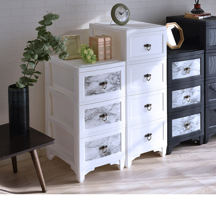 チェスト 3段 収納 幅34cm プレミアムカラー スリム 国産 コンパクト プラスチック クローゼット 脱衣所 洗面所 引き出し 日本製 インテリア 収納家具 リビング収納 洋服 衣装ケース シンプル(代引不可)