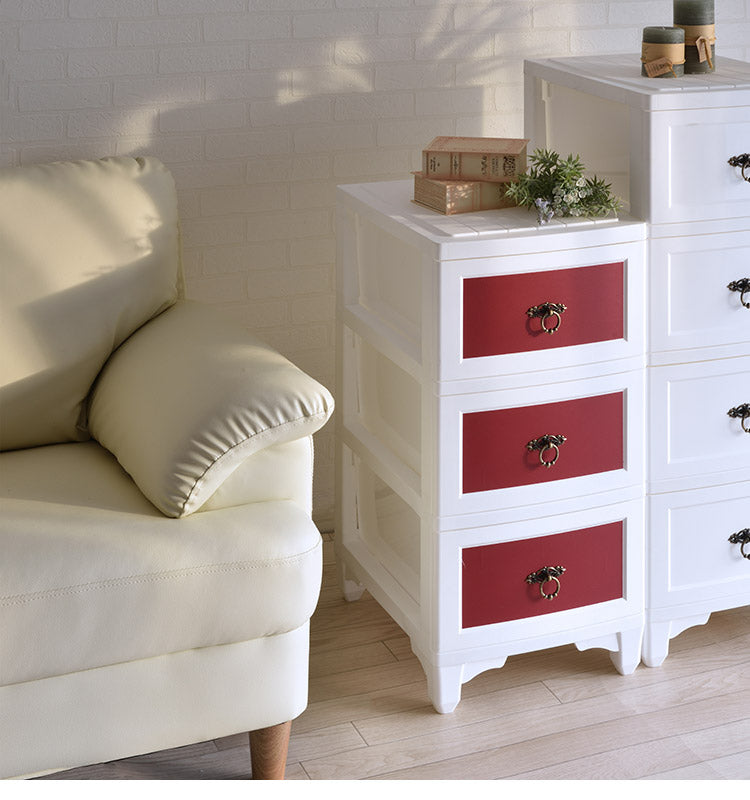 チェスト 3段 収納 幅34cm プレミアムカラー スリム 国産 コンパクト プラスチック クローゼット 脱衣所 洗面所 引き出し 日本製 インテリア 収納家具 リビング収納 洋服 衣装ケース シンプル(代引不可)