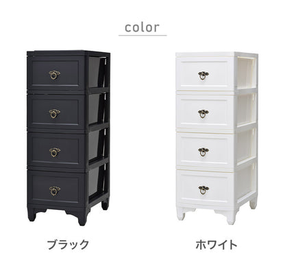 チェスト 4段 収納 幅34cm スリム 国産 コンパクト プラスチック クローゼット 脱衣所 洗面所 引き出し 日本製 インテリア 収納家具 リビング収納 洋服 衣装ケース シンプル 一人暮らし 新生活(代引不可)