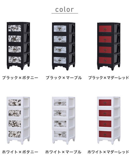 チェスト 4段 収納 幅34cm プレミアムカラー スリム 国産 コンパクト プラスチック クローゼット 脱衣所 洗面所 引き出し 日本製 インテリア 収納家具 リビング収納 洋服 衣装ケース シンプル(代引不可)
