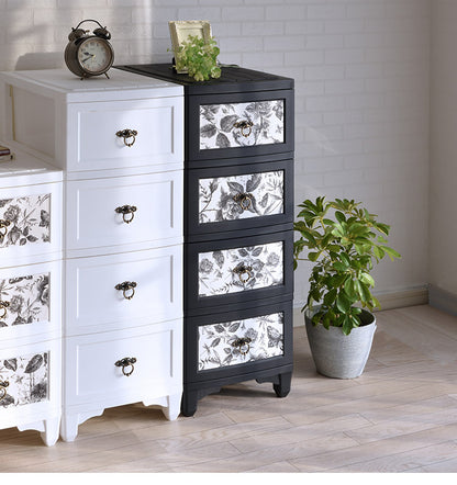 チェスト 4段 収納 幅34cm プレミアムカラー スリム 国産 コンパクト プラスチック クローゼット 脱衣所 洗面所 引き出し 日本製 インテリア 収納家具 リビング収納 洋服 衣装ケース シンプル(代引不可)