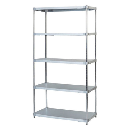 【5%OFF】【燕三条製】 PROFACE ガルバリウムソリッドシェルフ5段 460×900×1800 クロムメッキポール スチールラック スチールシェルフ ラック キッチンラック レンジラック 業務用 業務用ラック(代引不可)