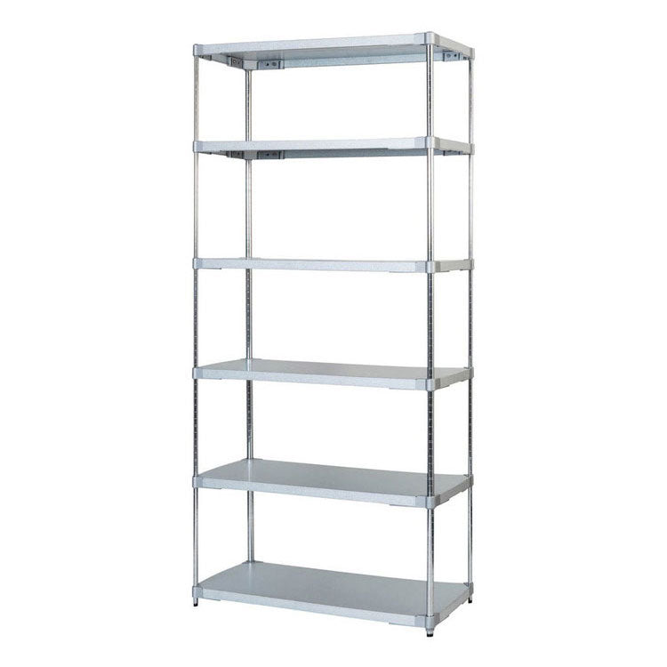 【5%OFF】【燕三条製】 PROFACE ガルバリウムソリッドシェルフ6段 460×600×2100 クロムメッキポール スチールラック スチールシェルフ ラック キッチンラック レンジラック 業務用 業務用ラック(代引不可)