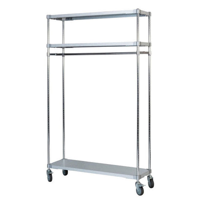 【燕三条製】 PROFACE ガルバリウムソリッドハンガーラック3段 350×1200×1800 クロムメッキポール スチールラック スチールシェルフ ラック キッチンラック レンジラック 業務用 業務用ラック(代引不可)