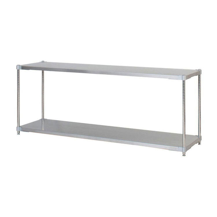 【※法人様限定販売】【燕三条製】 PROFACE SUS304ステンレスソリッドシェルフ2段 460×1500×700 SUS304ステンレスポール スチールラック スチールシェルフ ラック キッチンラック レンジラック(代引不可)