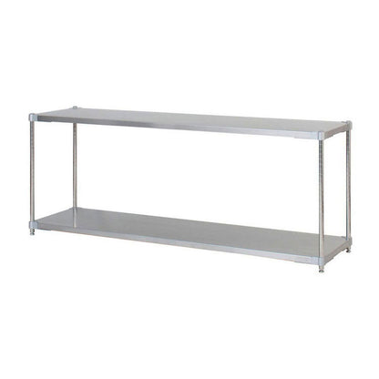 【※法人様限定販売】【燕三条製】 PROFACE SUS304ステンレスソリッドシェルフ2段 460×1500×700 SUS304ステンレスポール スチールラック スチールシェルフ ラック キッチンラック レンジラック(代引不可)