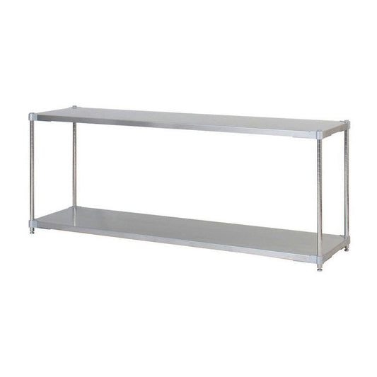 【燕三条製】 PROFACE SUS304ステンレスソリッドシェルフ2段 460×1500×700 SUS304ステンレスポール スチールラック スチールシェルフ ラック キッチンラック レンジラック 業務用 業務用ラック(代引不可)