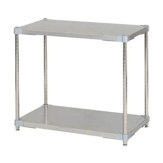 【※法人様限定販売】【燕三条製】 PROFACE SUS304ステンレスソリッドシェルフ2段 460×760×700 SUS304ステンレスポール スチールラック スチールシェルフ ラック キッチンラック レンジラック(代引不可)