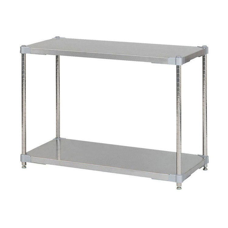 【※法人様限定販売】【燕三条製】 PROFACE SUS304ステンレスソリッドシェルフ2段 460×900×700 SUS304ステンレスポール スチールラック スチールシェルフ ラック キッチンラック レンジラック(代引不可)