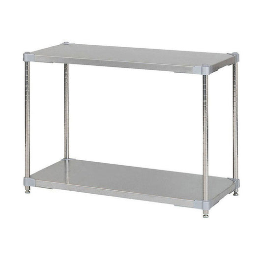 【※法人様限定販売】【燕三条製】 PROFACE SUS304ステンレスソリッドシェルフ2段 460×900×700 SUS304ステンレスポール スチールラック スチールシェルフ ラック キッチンラック レンジラック(代引不可)