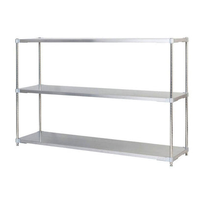 【※法人様限定販売】【燕三条製】 PROFACE SUS304ステンレスソリッドシェルフ3段 460×1500×1200 SUS304ステンレスポール スチールラック スチールシェルフ ラック キッチンラック レンジラック(代引不可)