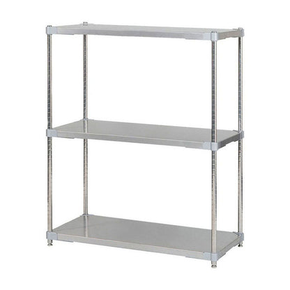 【※法人様限定販売】【燕三条製】 PROFACE SUS304ステンレスソリッドシェルフ3段 460×900×1200 SUS304ステンレスポール スチールラック スチールシェルフ ラック キッチンラック レンジラック(代引不可)