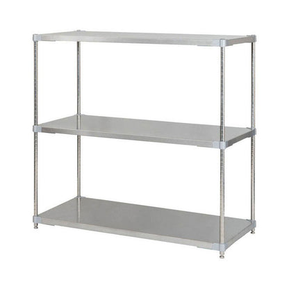 【※法人様限定販売】【燕三条製】 PROFACE SUS304ステンレスソリッドシェルフ3段 600×1200×1200 SUS304ステンレスポール スチールラック スチールシェルフ ラック キッチンラック レンジラック(代引不可)