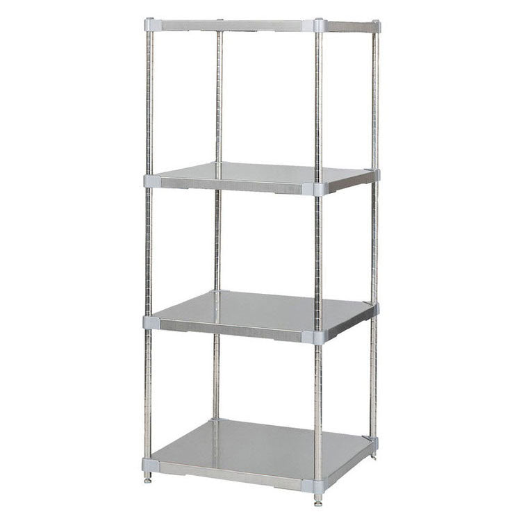 【5%OFF】【燕三条製】 PROFACE SUS304ステンレスソリッドシェルフ4段 600×600×1500 SUS304ステンレスポール スチールラック スチールシェルフ ラック キッチンラック レンジラック 業務用 業務用ラック(代引不可)