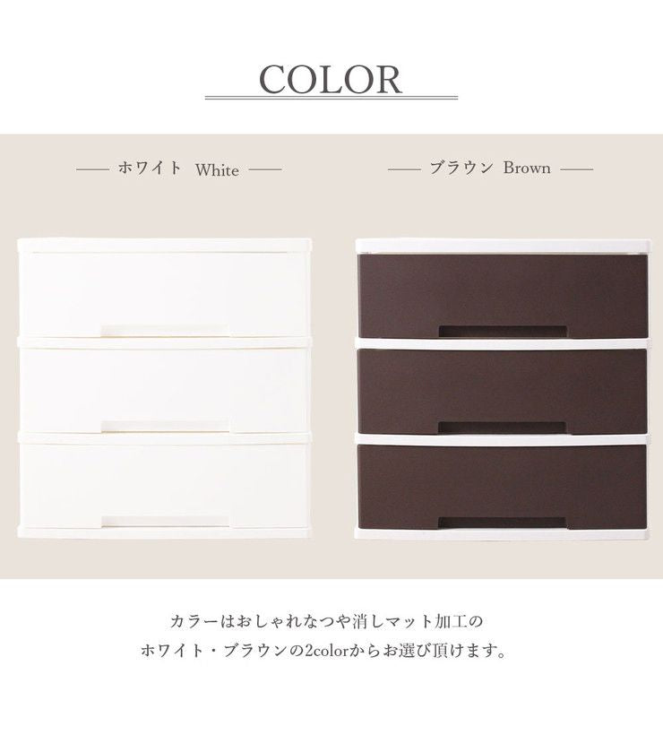 ニューライフ ワイド 収納ケース 3段 クローゼット ワイド チェスト タンス 収納(代引不可)