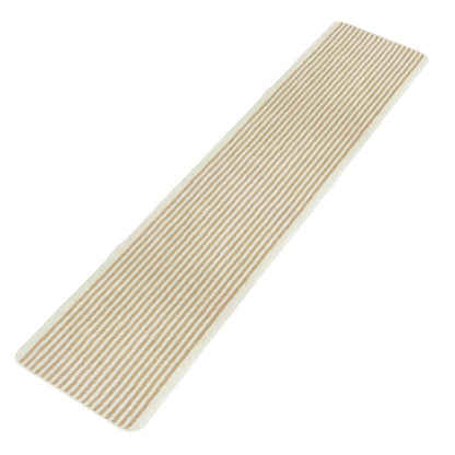 マルナカ 日本製 天然素材使用 キッチンマット 50×240cm 黄麻ストライプ 麻使用 洗える 台所マット 足拭きマット 足ふきマット(代引不可)