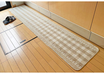 マルナカ 日本製 天然素材使用 キッチンマット 45×240cm スターライン 綿使用 洗える 台所マット 足拭きマット 足ふきマット(代引不可)