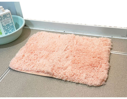 マルナカ マイクロファイバー バスマット 2枚セット 35×50cm シンフォニー ふわっふわ! 洗える ノンスリップ加工済み お風呂マット 足拭きマット 足ふきマット(代引不可)
