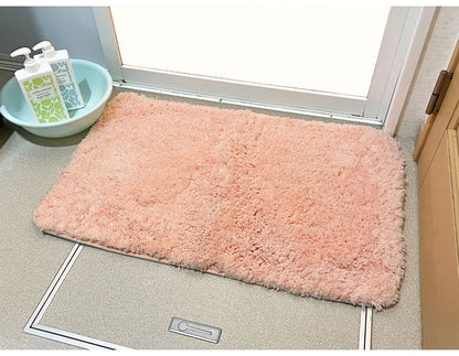マルナカ マイクロファイバー バスマット 2枚セット 50×80cm シンフォニー ふわっふわ! 洗える ノンスリップ加工済み お風呂マット 足拭きマット 足ふきマット(代引不可)