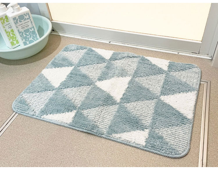 マルナカ マイクロファイバー ふわっふわ! バスマット 2枚セット 45×60cm 洗える ノンスリップ加工済み お風呂マット 足拭きマット 足ふきマット(代引不可)