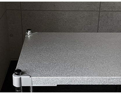 【※法人様限定販売】【燕三条製】 PROFACE ガルバリウムソリッドシェルフ4段 350×600×1500 クロムメッキポール スチールラック スチールシェルフ ラック キッチンラック レンジラック(代引不可)