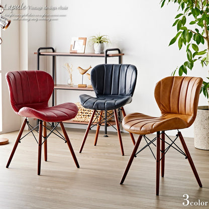 ダイニングチェア おしゃれ チェア レザー 合皮 完成品 デスクチェア デザインチェア オフィスチェア ダイニング リビング 椅子 イス テレワーク 木製 無垢材 天然木 新生活 レッド ネイビー イエロー(代引不可)