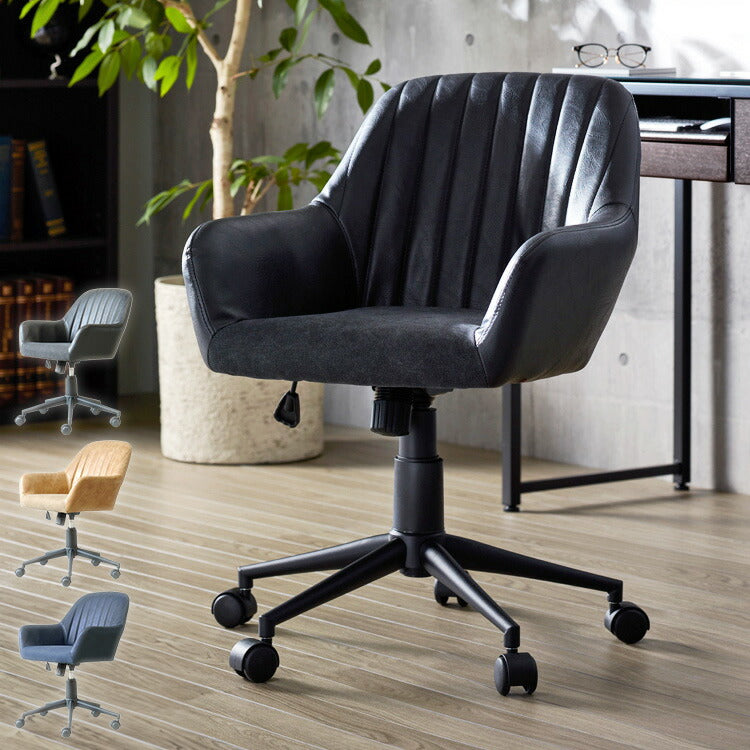 デスクチェア おしゃれ オフィスチェア キャスター付き 在宅ワーク チェア テレワーク 北欧 疲れない キャスター付き チェア おすすめ レザー 合皮 布 昇降 回転 椅子 北欧 ヴィンテージ(代引不可)