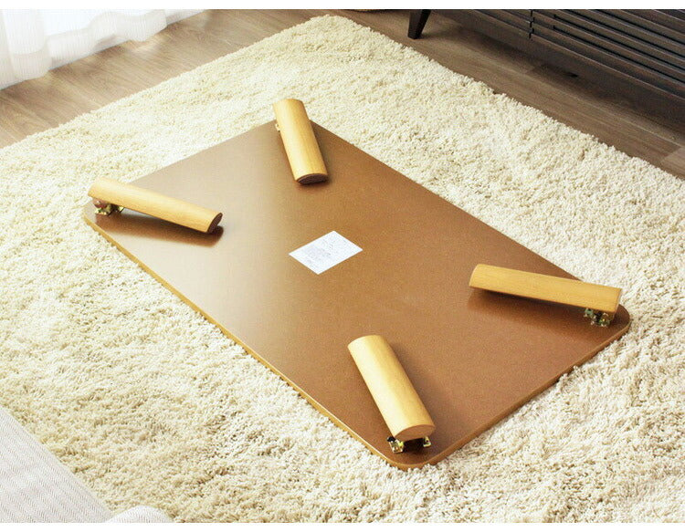 座卓 折りたたみテーブル 幅110cm 膳 ローテーブル センターテーブル 110×64cm フォールディングテーブル リビングテーブル 四角 大型センターテーブル(代引不可)