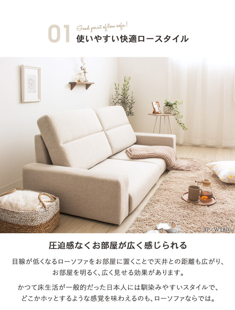 ローソファー かわいい ローソファ ハイバック コンパクトソファー 3人掛け 三人掛け コンパクト ソファ 可愛い 白 ホワイト おしゃれ ロータイプ ソファ フロアソファー ソファー 一人暮らし(代引不可)