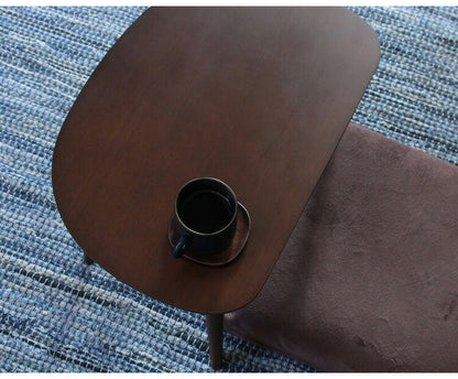 オーバルテーブル 半円型 幅60cm センターテーブル リビングテーブル ミニテーブル かわいい キッズテーブル 木製 お絵描きテーブル コンパクト ミニ 小さめ 丸い 半円(代引不可)