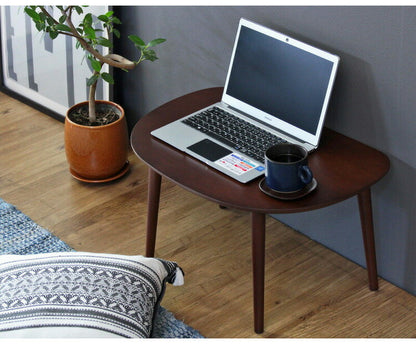 オーバルテーブル 半円型 幅60cm センターテーブル リビングテーブル ミニテーブル かわいい キッズテーブル 木製 お絵描きテーブル コンパクト ミニ 小さめ 丸い 半円(代引不可)