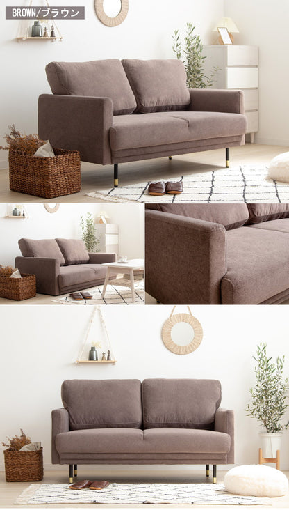 ソファー ソファ ピンク 2人掛け ひとり暮らし ワンルーム 北欧 韓国 インテリア コンパクト 幅135cm 2人掛けソファ 可愛い おしゃれ かわいい 小さめ 肘あり コンパクトソファ 二人掛け(代引不可)