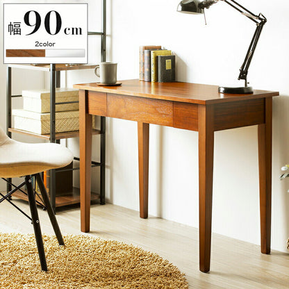 デスク アメリ amelie iwd-570 パソコン PC デスク 書斎机 コンソールデスク 引出し 引き出し 木製 幅90 北欧 岩附 iwatsuki ホワイト(代引不可)