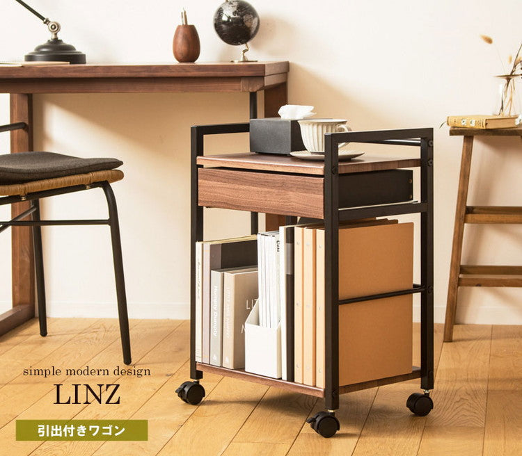 デスク下ワゴン 2段 引き出し サイドワゴン キャスター付き デスク下収納 デスク下 デスクサイドラック デスクサイドワゴン スチール スリム デスクワゴン おしゃれ ワゴン テーブル下(代引不可)