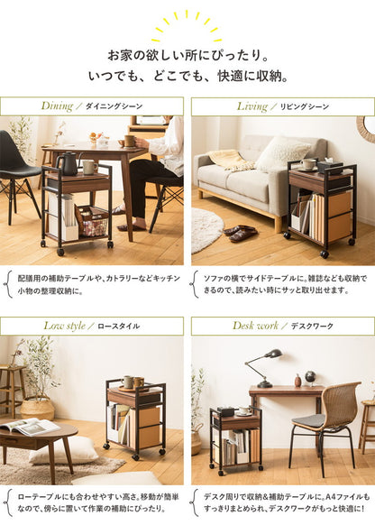デスク下ワゴン 2段 引き出し サイドワゴン キャスター付き デスク下収納 デスク下 デスクサイドラック デスクサイドワゴン スチール スリム デスクワゴン おしゃれ ワゴン テーブル下(代引不可)