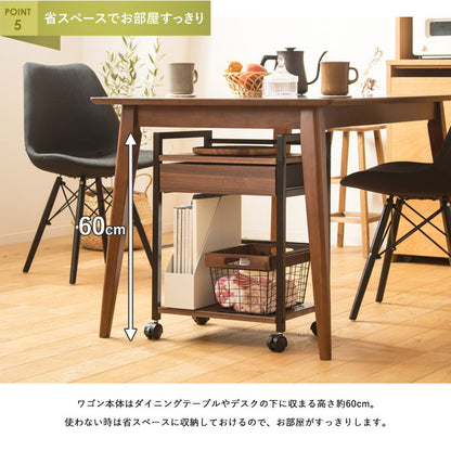 デスク下ワゴン 2段 引き出し サイドワゴン キャスター付き デスク下収納 デスク下 デスクサイドラック デスクサイドワゴン スチール スリム デスクワゴン おしゃれ ワゴン テーブル下(代引不可)