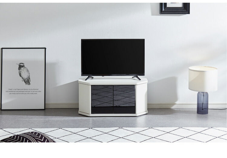 テレビ台 コーナー テレビラック ラック テレビ 角 幅80 RCA-800AV-CR TV台 AVラック テレビボード キャスター コーナーボード(代引不可)