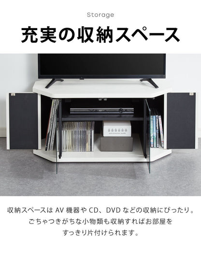 テレビ台 コーナー テレビラック ラック テレビ 角 幅80 RCA-800AV-CR TV台 AVラック テレビボード キャスター コーナーボード(代引不可)