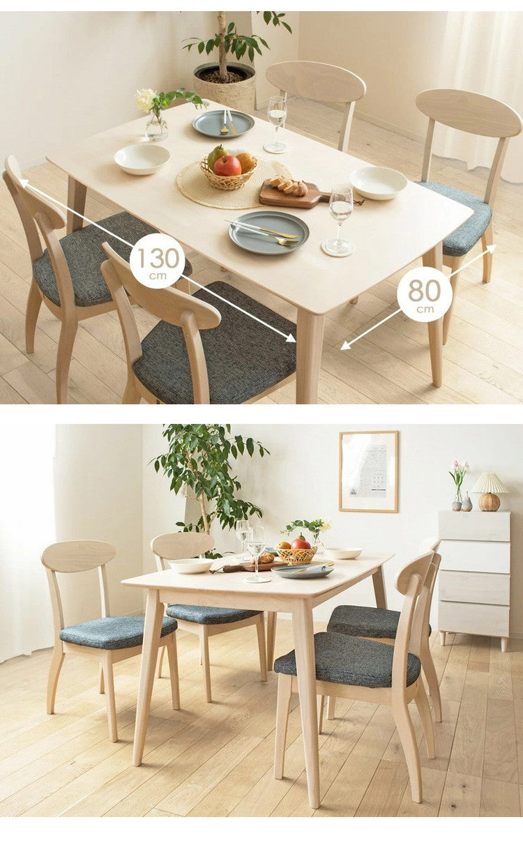 ダイニングテーブル 130cm 単品 4人用 食卓 テーブル 白 ホワイトウォッシュ 北欧 おしゃれ 天然木 無垢 ウレタン塗装 ダイニング 4人 4人掛け 長方形 二人用 シャビー カフェ風 新生活 高級(代引不可)