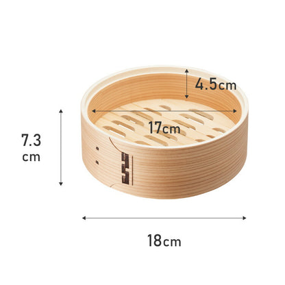 富士ホーロー 竹せいろ 単品 18cm 追加・交換用 「せいろ付きホーロー鍋」専用 せいろ 蒸し器 セイロ 竹 肉まん シュウマイ 蒸し野菜 蒸篭