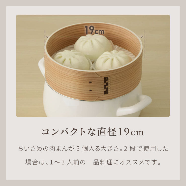 富士ホーロー せいろ付きホーロー鍋 1段 セット 20cm 簡単蒸し料理 蒸し器 蒸し鍋 竹 せいろ セイロ 蒸篭 蒸し野菜 せいろ蒸し 蒸しかご 琺瑯 ほうろう FUJIHORO 両手鍋 鍋 ホーロー【送料無料】