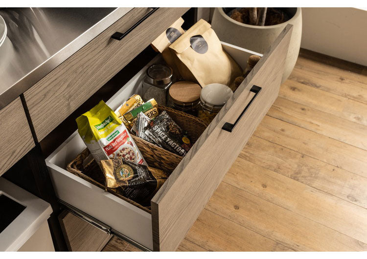 キッチンカウンター 日本製 幅140cm ゴミ箱 ダストボックス テーブル 引き出し おしゃれ ナチュラル 木目調 キッチン収納 キッチンカウンター カウンターワゴン 食器棚 キッチンボード(代引不可)
