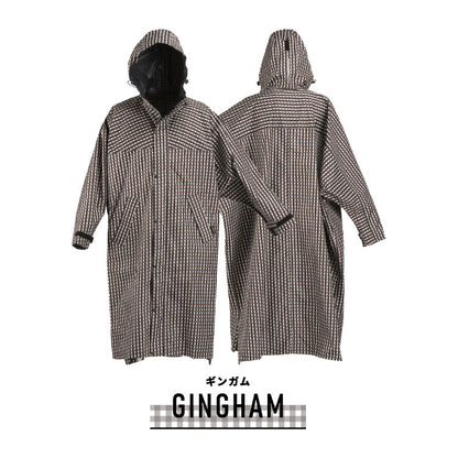 レインコート 自転車 男女兼用 レインポンチョ ロング丈+前開きフルジッパー メンズ レディース フリーサイズ リュック 通勤 通学 ポンチョ レインウェア 雨具 サイクルモードハイポンチョ 7441(代引不可)