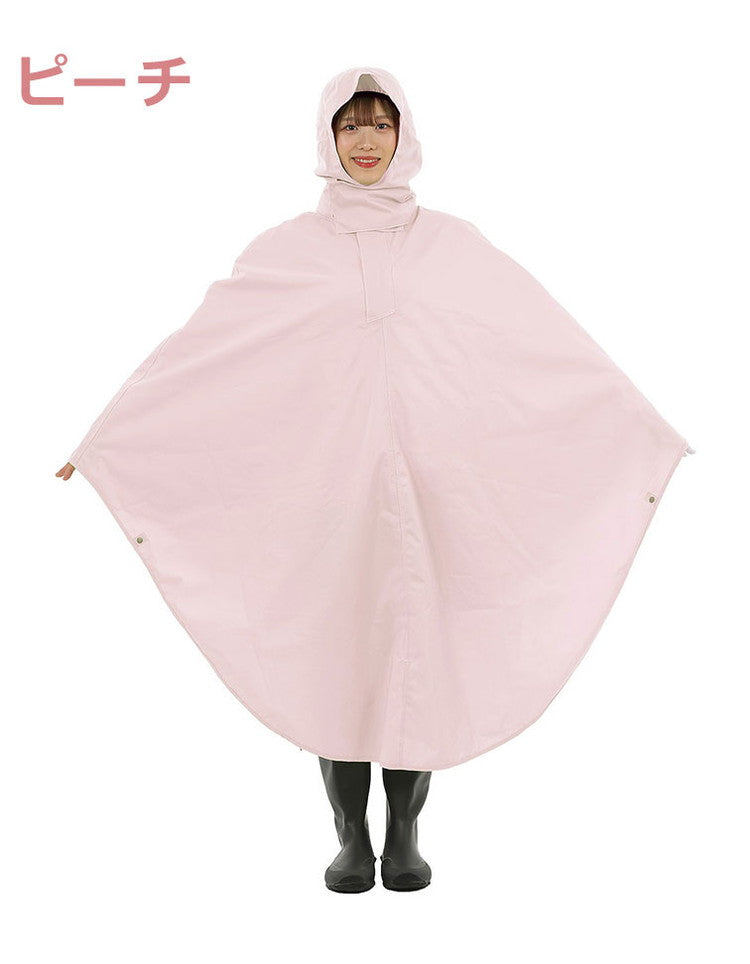 レインコート 自転車 カゴを覆えるサイクルポンチョ 回転フード ヘルメット対応 レインポンチョ フリーサイズ 雨具 カッパ 電動自転車 自転車用 前カゴ かご 覆える 送迎 買い物 背面リフレクター付き(代引不可)