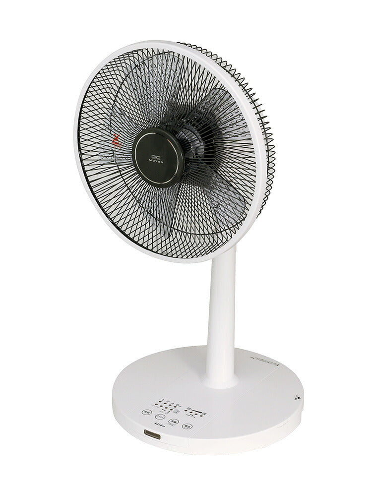 エスケイジャパン DC扇風機 SKJ-K309TDC-W ホワイト タッチパネル DCモーター搭載 風量調節8段階 リビング扇風機